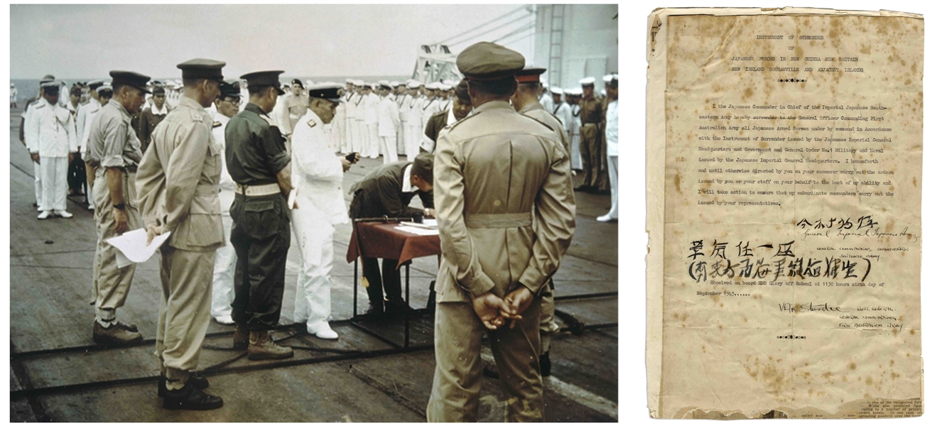 Original Draft of the WWII Japanese Instrument of Surrender From 6 September 1945